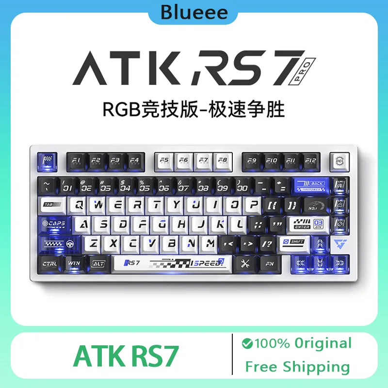 

ATK RS7 Keyboard Aluminum Alloy Magnetic Switch Wired 8K Return Rate Low Latency Esports Gaming Keyboard PC Gamer for Varolant