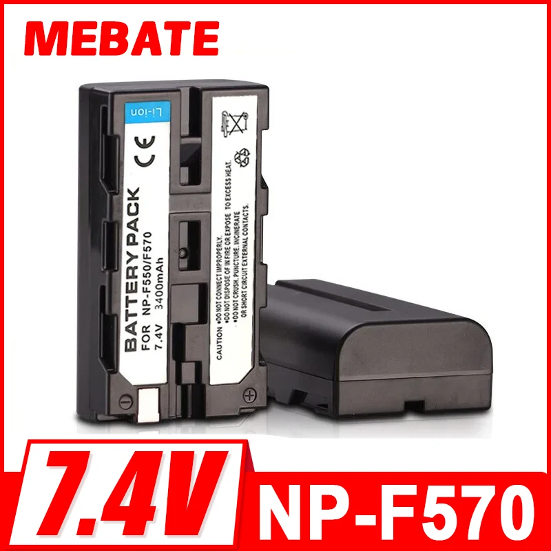 3000mAh nuevo para Sony NP-F570 NP-F550 NP F550 F570 F530 F330 batería de luz para luz LED de vídeo Yongnuo Viltrox