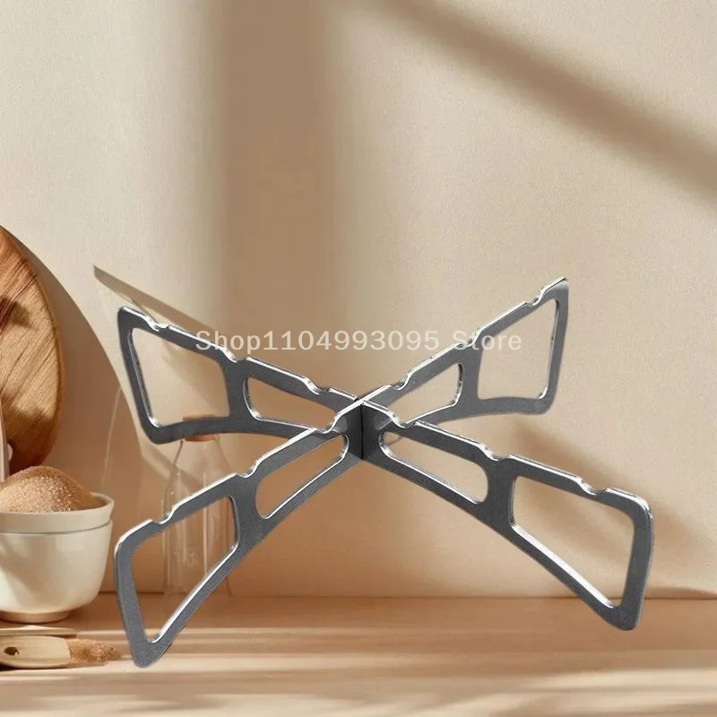 رف تبخير متقاطع محمول من الفولاذ المقاوم للصدأ للمنزل/التخييم؛ ملحق المطبخ الأساسي في خيارات عبوة واحدة أو 2