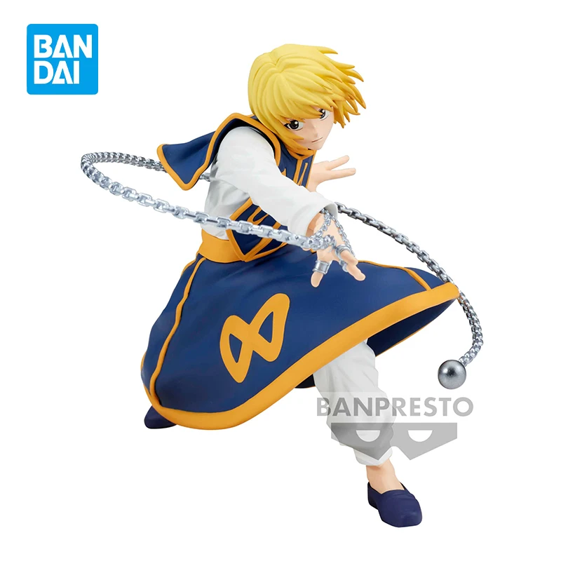 

Оригинальные фигурки героев мультфильма BANDAI Banpresto HUNTERxHUNTER Kurapika из ПВХ, фигурки героев, игрушечные модели