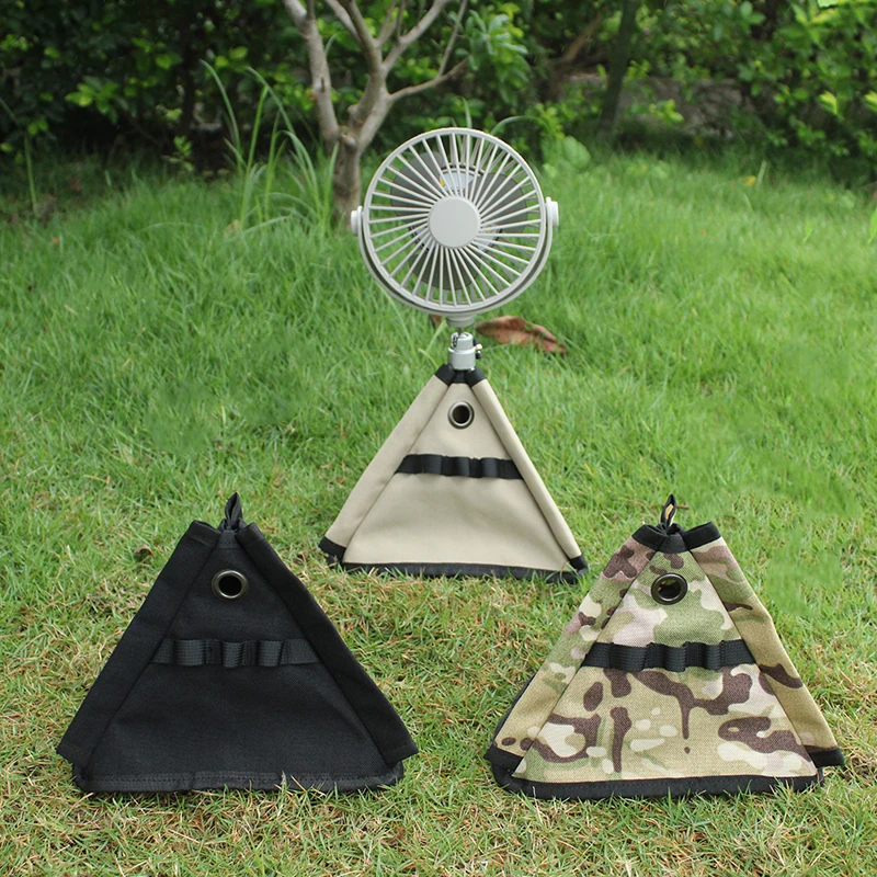 

Hot Selling Waterproof Durable Summer Camping Fan Storage Bag Stylish Portable Canvas Tripod Fan Guard for Outdoor Lovers