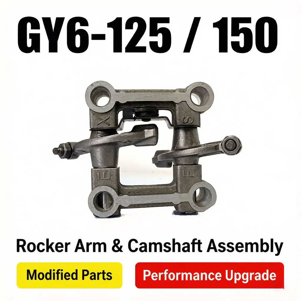 GY6-125/150 Rocker Arm Bracket Assembly With Camshaft For Scooter HaoMai Fuxi Ghost Fire Swift Eagle Motorcycle Modified Engine