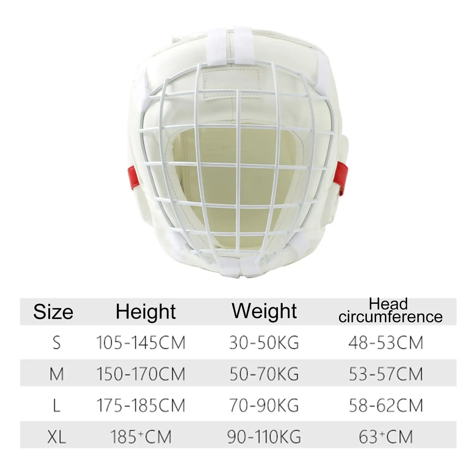 Boxing Headgear Breathable with Face Cover Karate Helmet Full Face Protection Guard for Taekwondo Mma Sparring Sanda Kickboxing