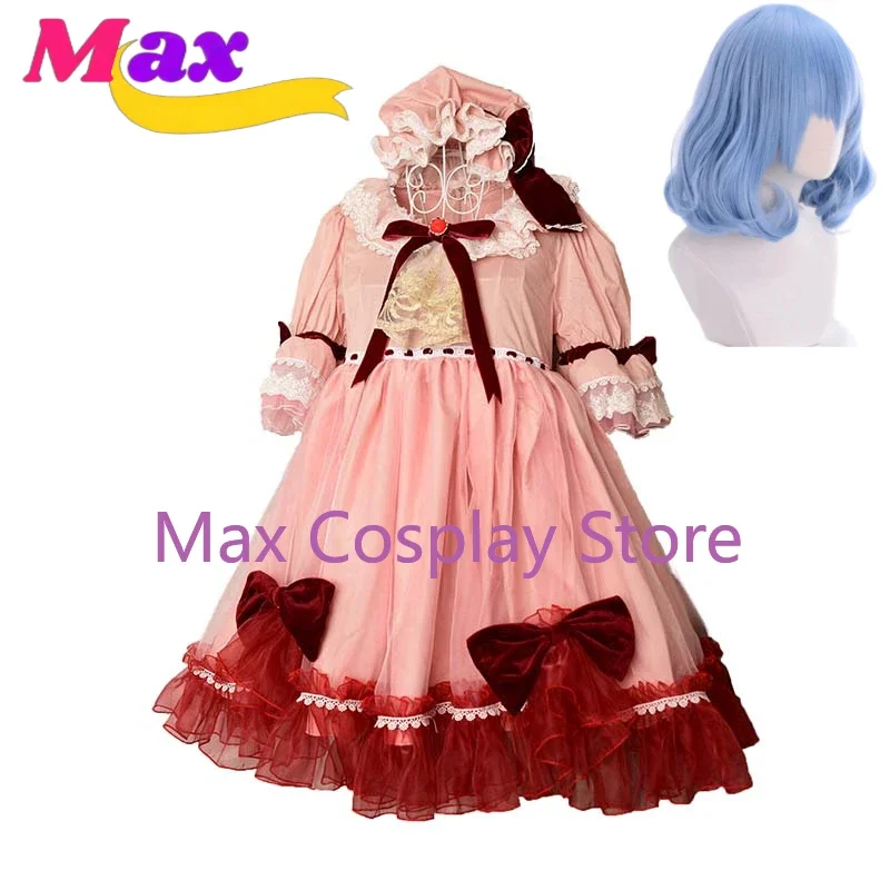 

Макс Косплей Ремилия Скарлет Костюм Платье + шляпа Нестандартный размер DF