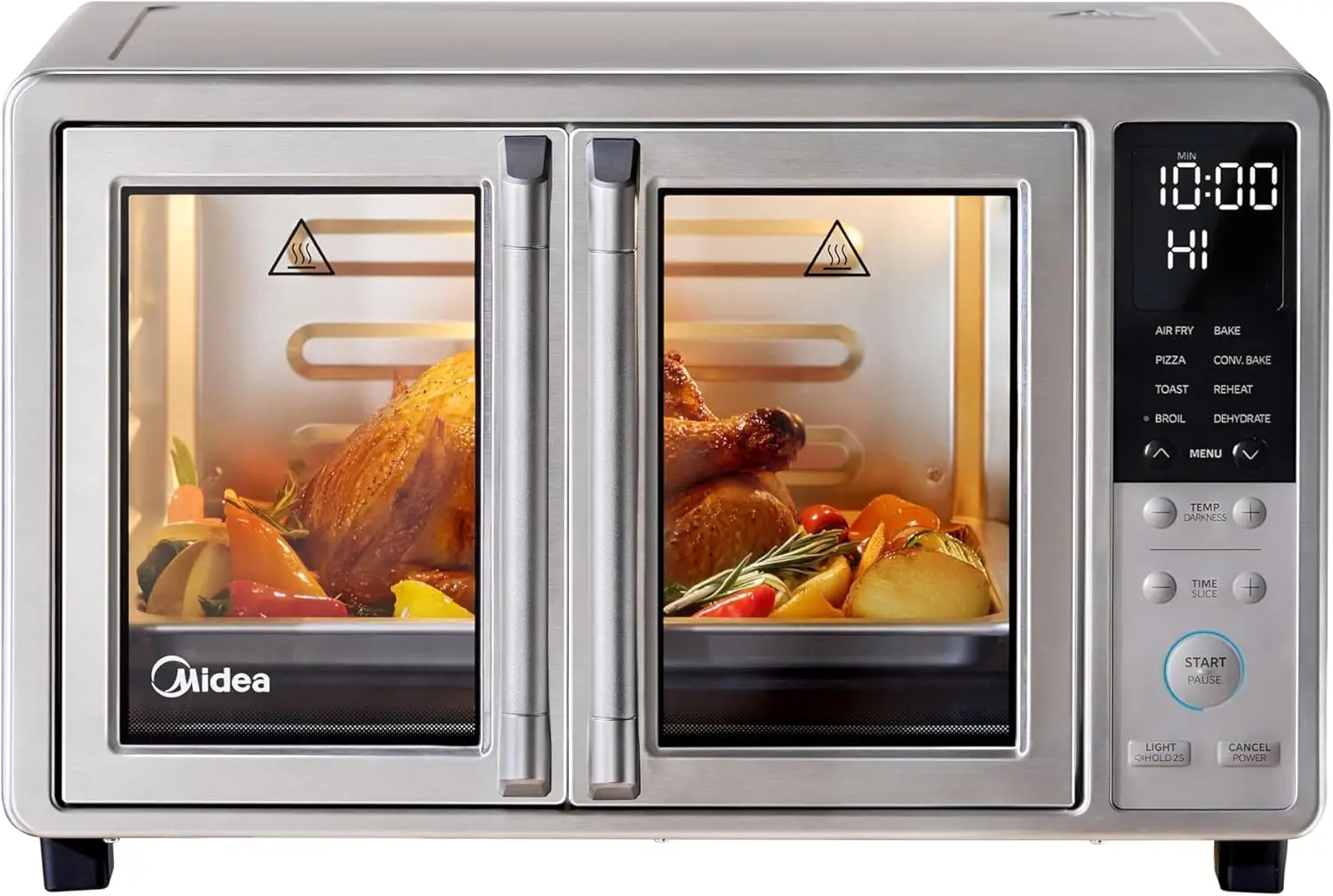 

Air Fryer Toaster Oven Combo French Door Infrared Speed Heat Compact Countertop Stainless Steel Capacity Quart
