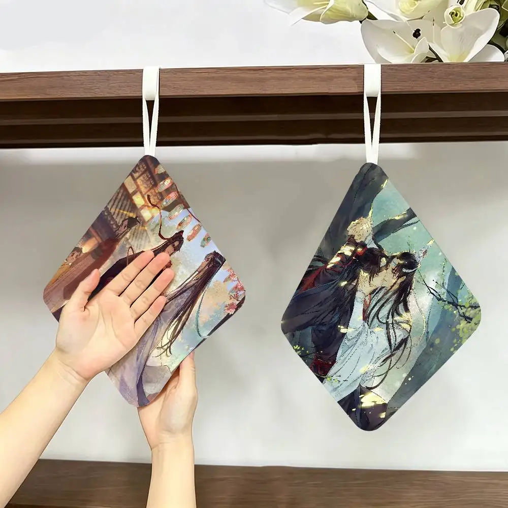Anime Grandmaster Mo Dao Zu Shi Hanging Kitchen Towel, Polyester Cotton Fabric, Absorbent Hand Wiping Towel for Home Dormitory