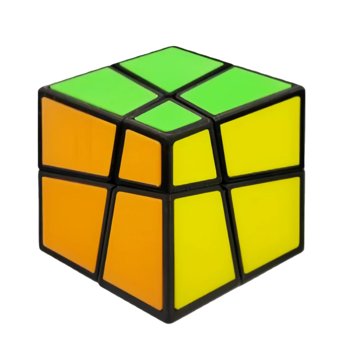 ZEPUZZLES سحق 2x2 المكعب السحري مكعب السرعة شكل غريب لغز ستيكيرليس أُحجية مكعبات لعب الأطفال هدية Cubo Magico