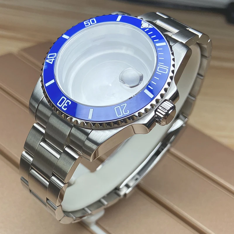 40mm NH35 Uhrengehäuse 316 Edelstahl-Uhrenarmband Saphirglas für Seiko NH35 NH34 NH36 NH38 Miyota 8215 Uhrwerk 28,5mm Zifferblatt – Detail 4