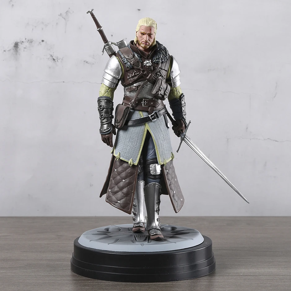 Figura de Geralt de Rivia, Modelo de PVC, Muñeco Coleccionable, Adorno, Regalo, Juguete
