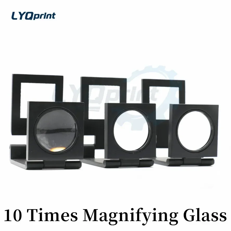 Tough Reliable Best Quality New 10 Times Magnifying Glass For Offset Printing Machine Spare Parts 10X Magnifying Glass For Rolan