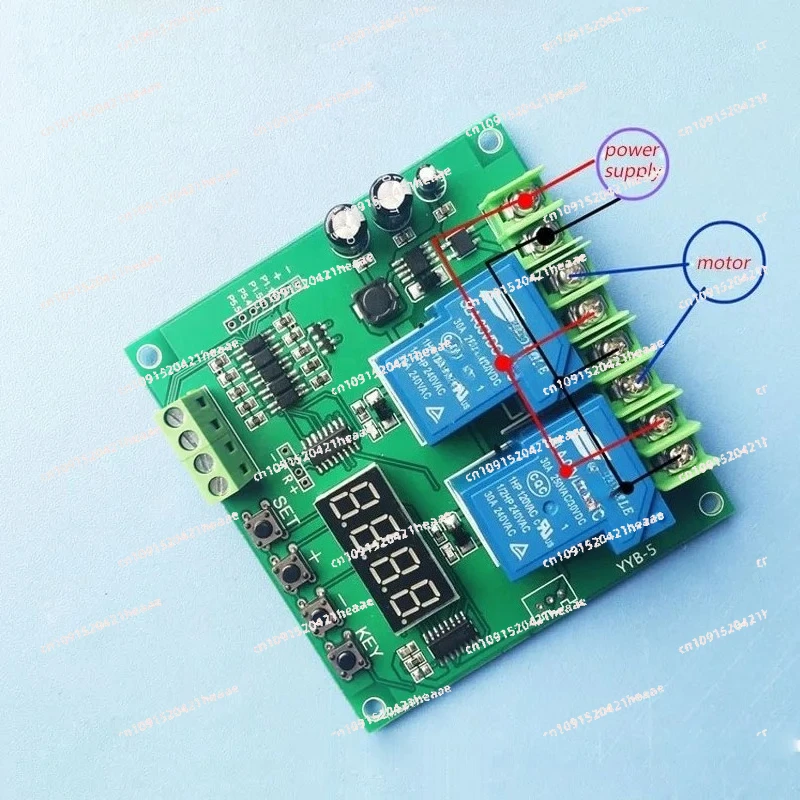 Suitable for dual relay switch module DS18B20 motor forward and reverse 12/24V
