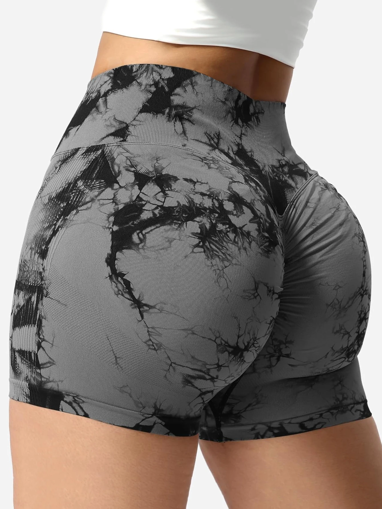 Workout Shorts for Women Scrunch Butt Lifting High Waisted Yoga Gym Seamless Booty Biker Shorts