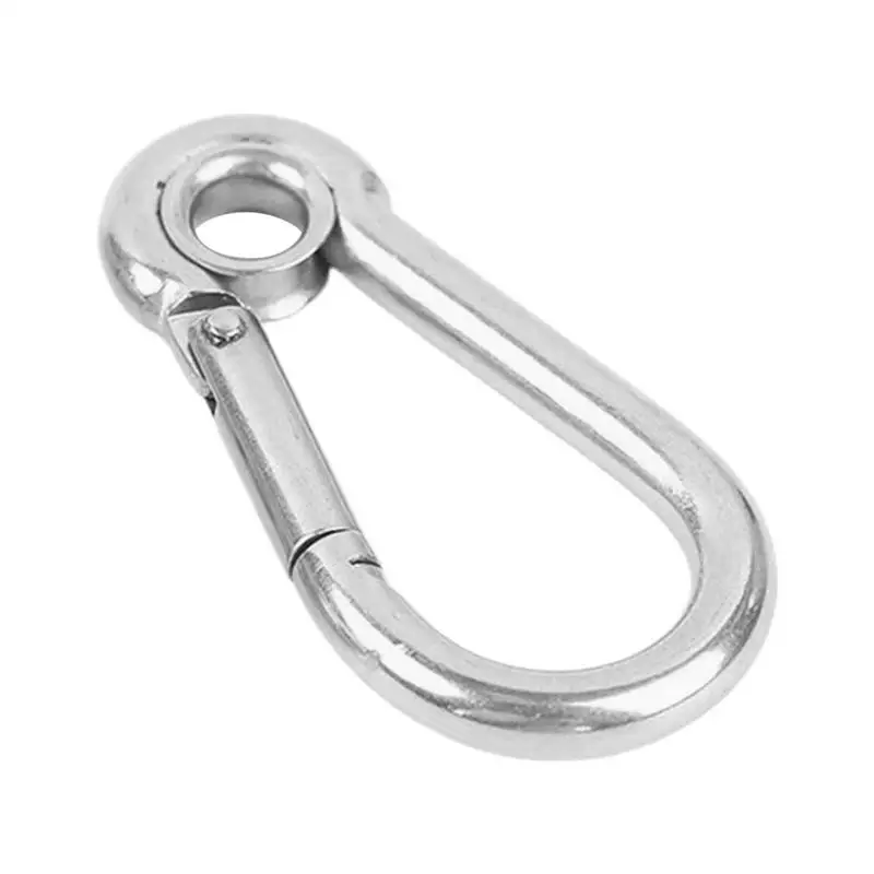 

Snap Hooks Heavy Duty Safety Climbing Carabiner Spring Snap Hooks Galvanized Iron Rope Connector Small Snap Clamp Key Chain Link