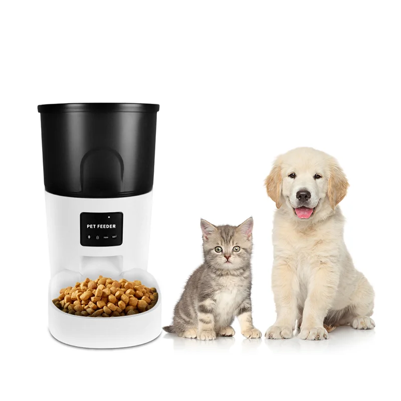 

Wifi 3L Smart Pet Bowls 10s Voice Recording One Button Locking Automatic Pet Feeder