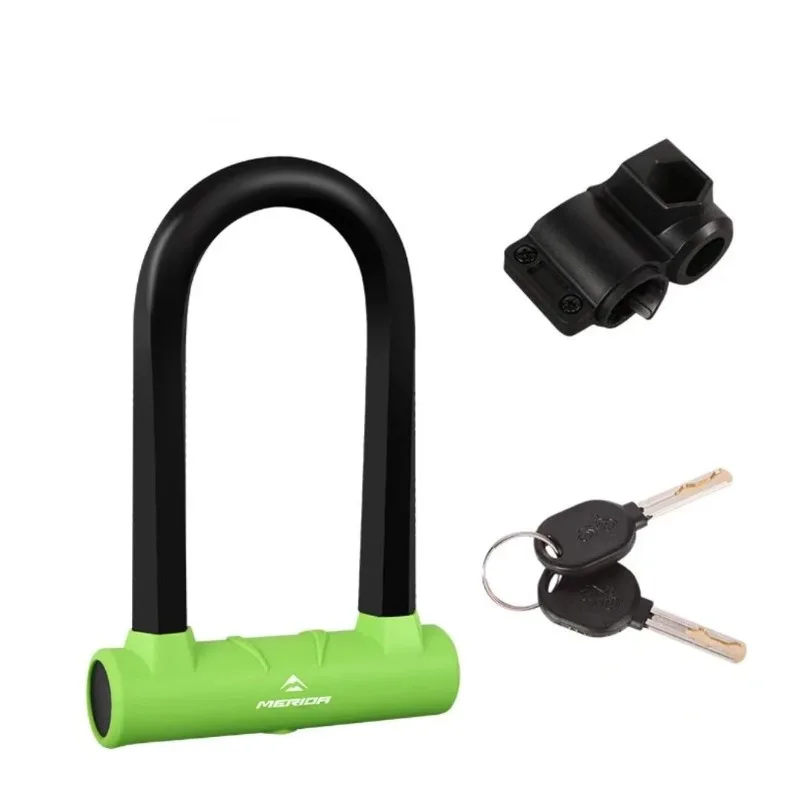 Waterproof Bicycle U Lock Anti-theft MTB Road Mountain Bike Lock Bicycle Accessories U-Locks Cycling Steel Security Bike Locks