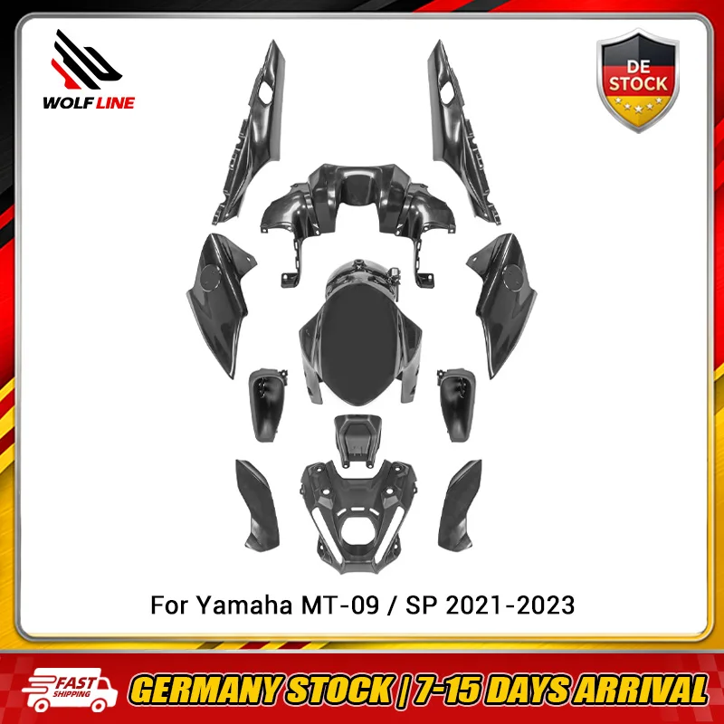 Kit Carena Completa WOLFLINE per Yamaha MT-09 SP 2021-2023, Set Carrozzeria Moto Stampata a Iniezione