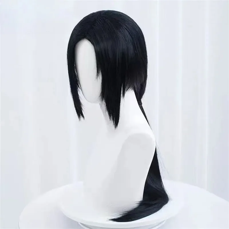 AIAI 2025HOKAGE NINJA Uchiha Itachi Cosplay Wig Sintetis Panjang Lurus Anime Coser Serat Tahan Panas Berkualitas Tinggi