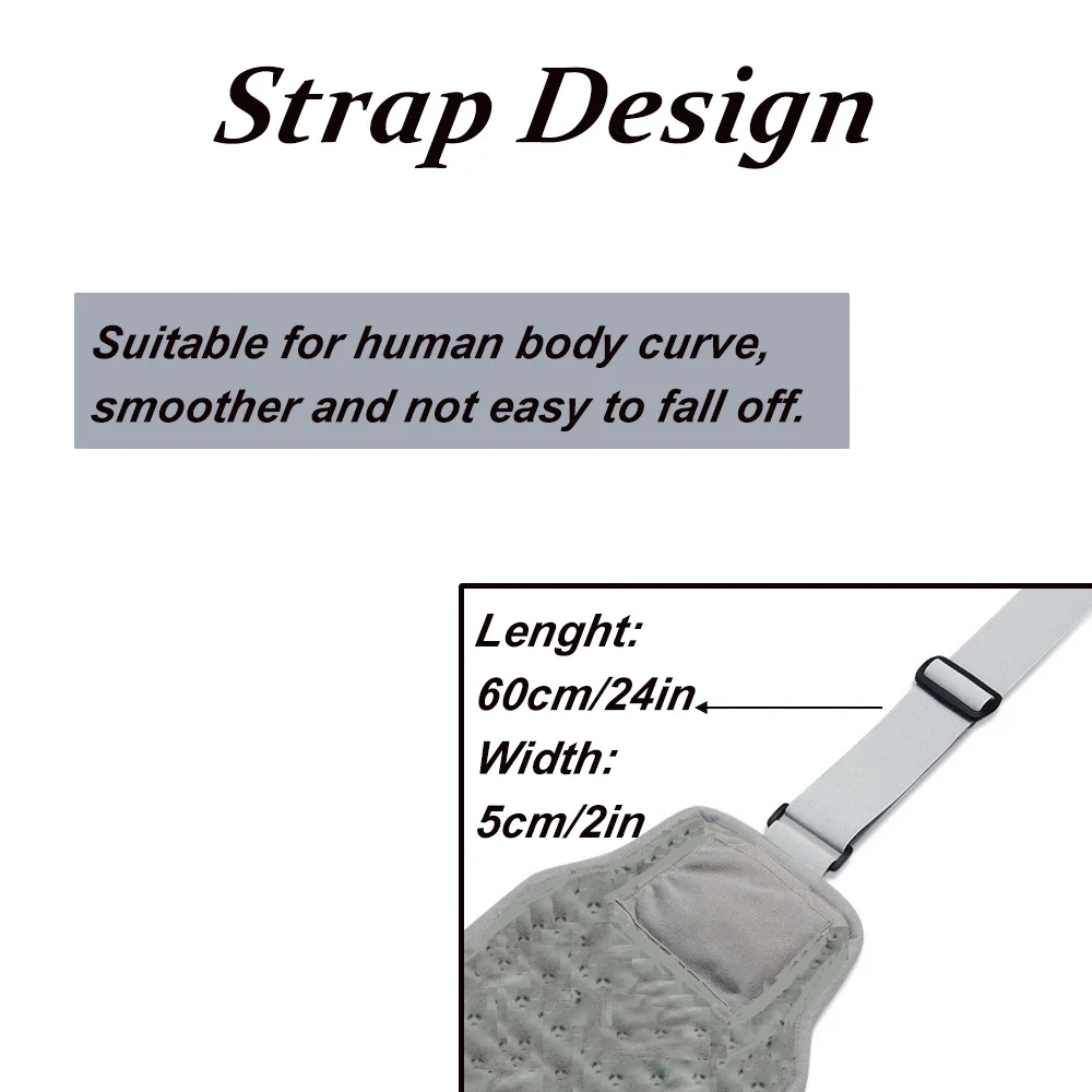 1PC USB Electric Heating Pad with 3 Heating Modes Heating Warmer Hot Waist Lumbar Back Pad for Waist Back Pain Relief