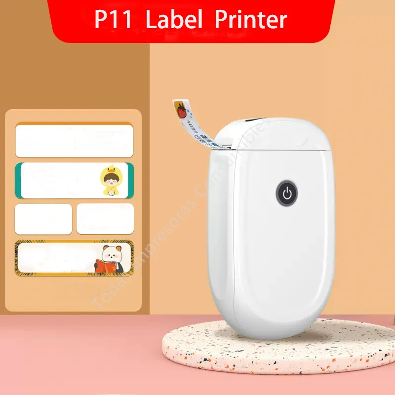 Marklife P11 Portable Lable Maker Thermal Printing No Ink Required Bluetooth Connected Tear/Water/Oil Proof Mini Printer Machine