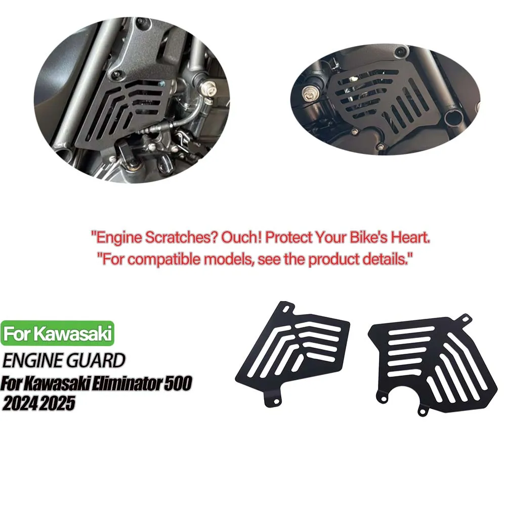 

2024-2025 FOR Kawasaki Eliminator 500 Motorcycle Engine Cover Clutch Cover Frame Guard Protection Accessories