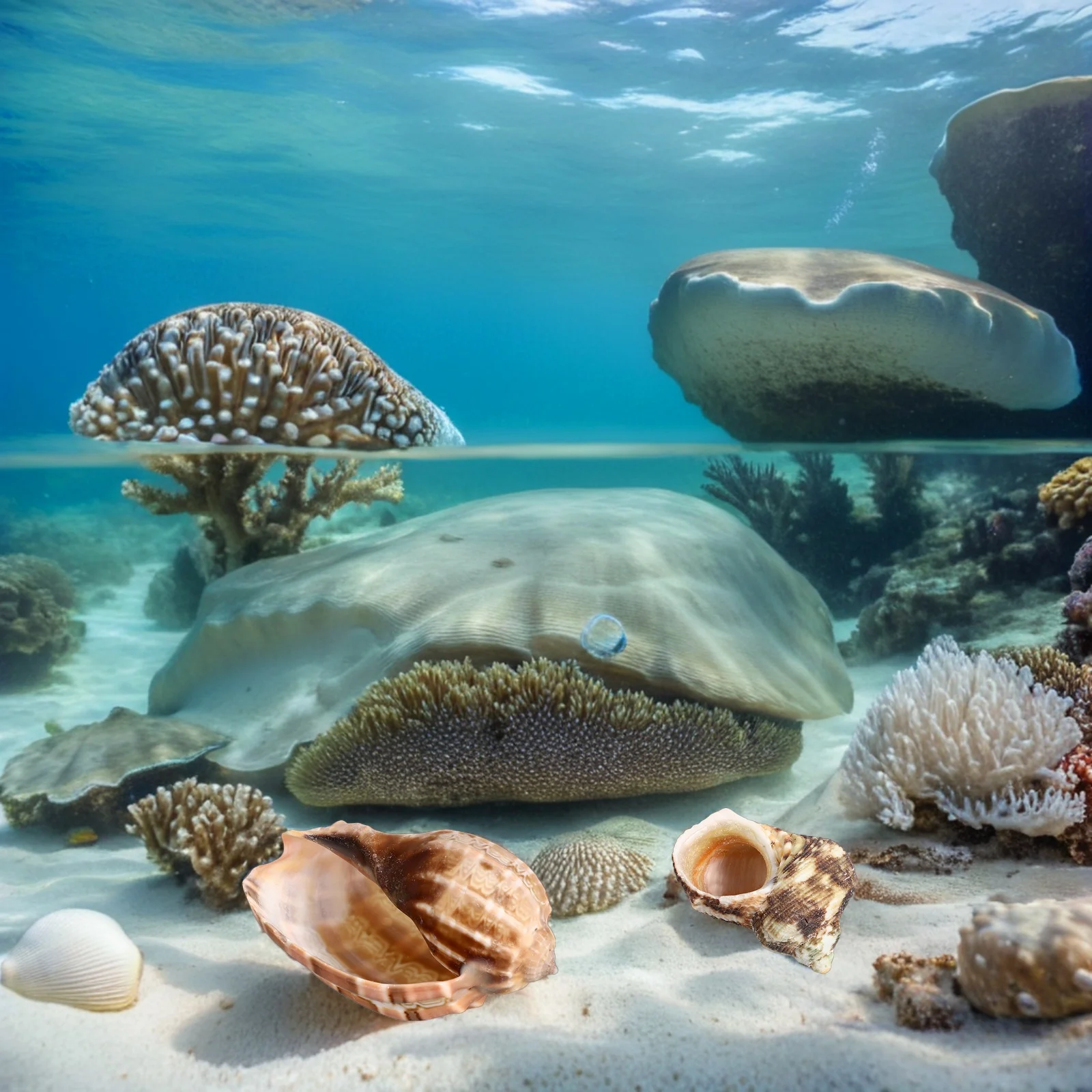 

6Pcs Natural Sea Conch Shells Aquarium Decor Saltwater Crab Habitat Ocean Theme Beach Wedding Party Supplies Natural Conch Decor