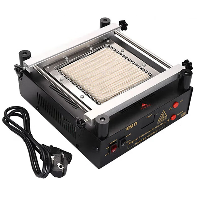 853 BGA Rework Station - Digital Display Temperature Control Infrared Heating Platform (Bottom Preheating)