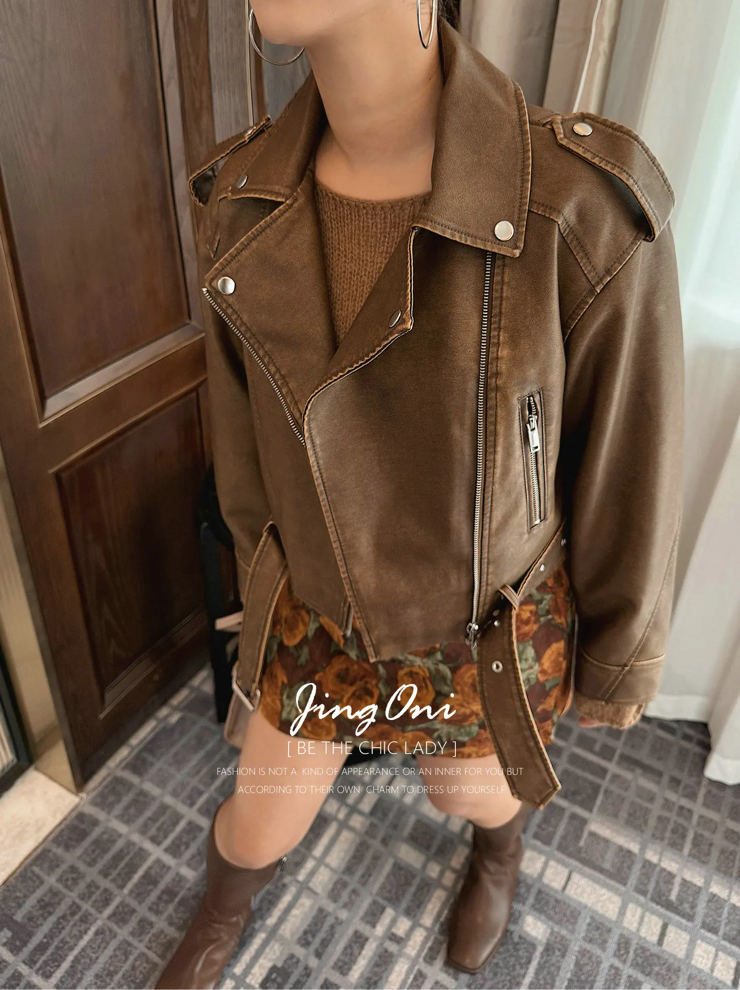 Kurtki ze sztucznej skóry, topy, odzież damska Y2K, jesień 2025, styl koreański, vintage, elegancki, krótki płaszcz, odzież wierzchnia, luksusowa moda