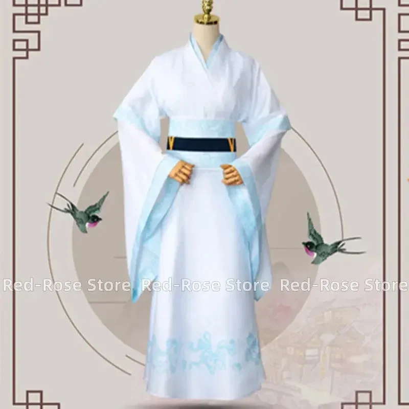 

Mo Dao Zu Shi Lan Sizhui Lan Jingyi Cosplay Costume Grandmaster of Demonic Cultivation Men Hanfu Shoes Wig Halloween Costume