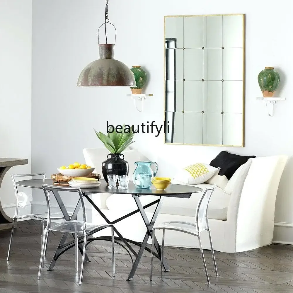 

Entrance bathroom dressing mirror, fireplace art mirror, washing wall mirror bathroom