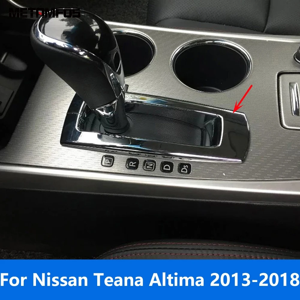 For Nissan Teana Altima 2013-2017 2018 Center Console Gear Shift Box Panel Cover Trim Frame Interior Accessories Car Styling