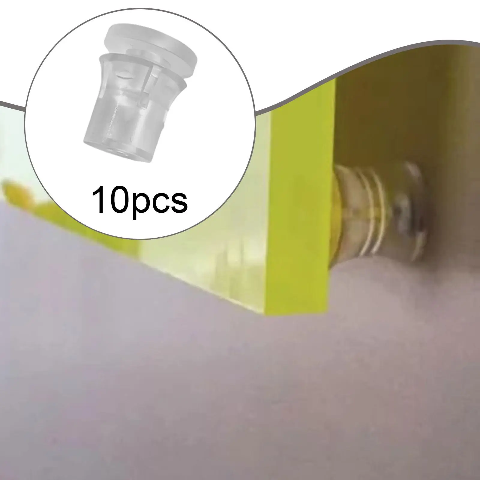 

Clear Standoffs Screws Quality Plastic Invisible Fasteners for Advertising Wall Fixing Applications