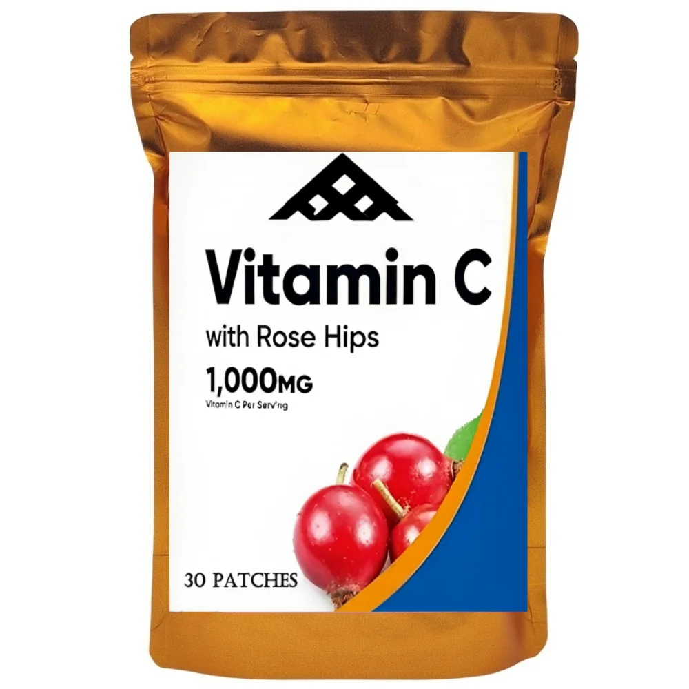 

Прозрачные пластыри с витамином С и розой HIPS, поддерживающие иммунитетное здоровье, 30 пластырей