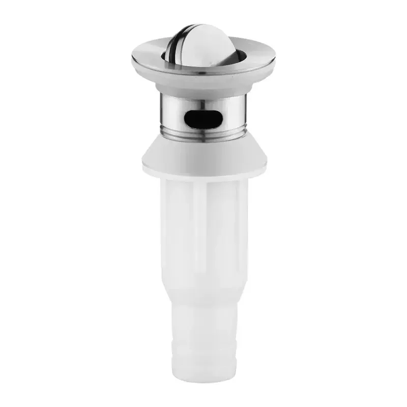 Stainless Steel Basin Drain Bathroom Sink Renovate Waste Filter Stopper With Overfall White Hose Kitchen Bathroom Accessories