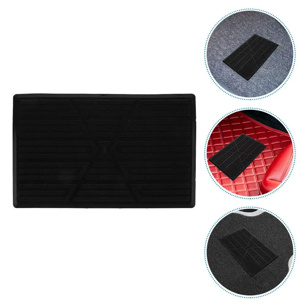 2pcs Car Foot Pedal Pads Rubber Anti-Slip Floor Mat Repair Patch For Auto Carpet Protector Vehicle Heel Rest Cushion Brake Pedal