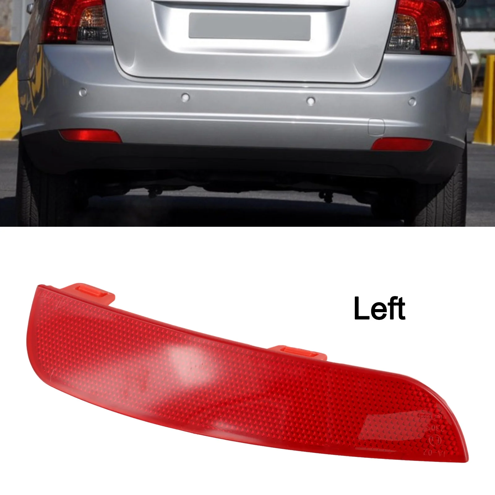 Brand New Car Bumper Reflector Accessories Easy Installation Left Rear Replacement Right Spare For VOLVO S40 V50 2008-2015
