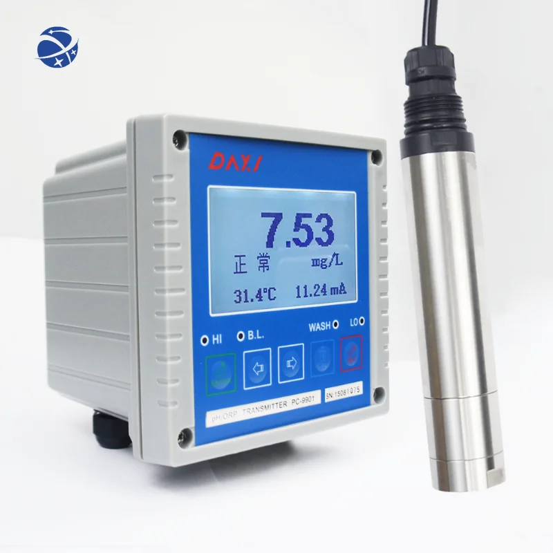 YUNYI online DO meter reader measure oxygen in water aquaculture aquarium analyzer, smart optical fluorescence dissolved oxygen