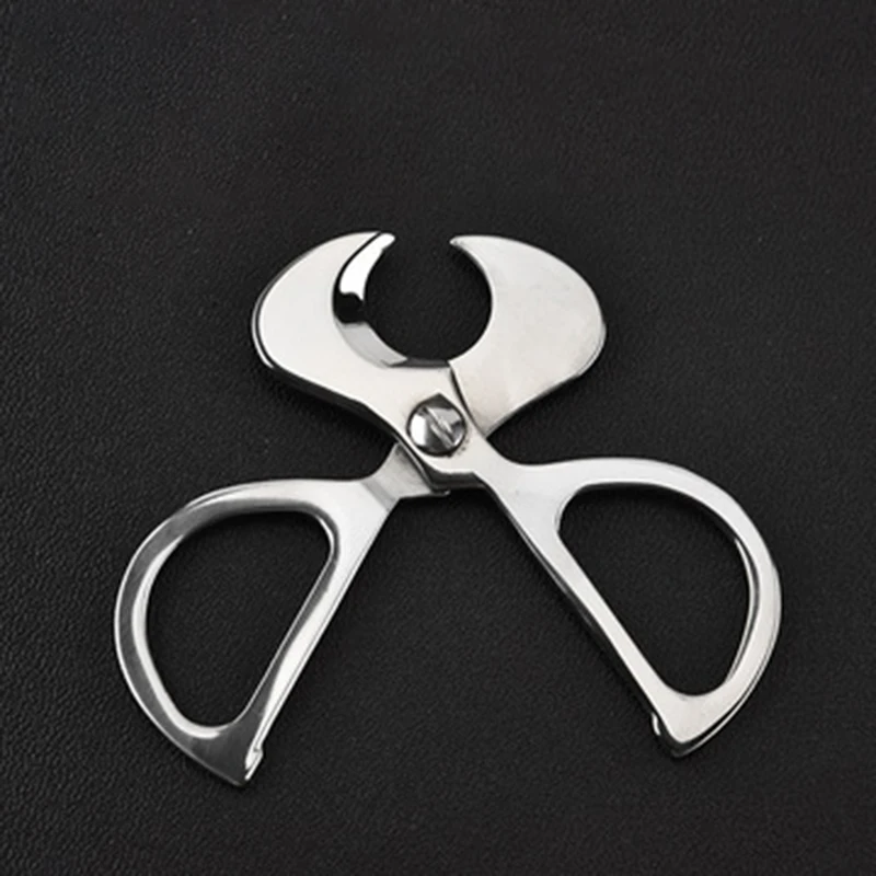 Cigar Supplies Classic Stainless Steel Cigar Scissors Round Cutter Head Guillotine Knife Smoking Accessories For Cohiba Cigar