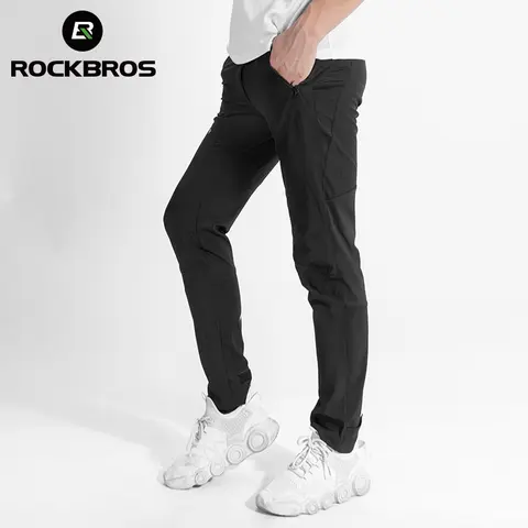 Rockbros calças de bicicleta confortável elasticidade reflexiva refrescante respirável tecido estiramento calças ciclismo equipamentos esportivos
