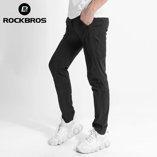 Pantalones de bicicleta ROCKBROS, cómodos, elásticos reflectantes, refrescante, transpirable, tela elástica, pantalones de ciclismo, equipo deportivo