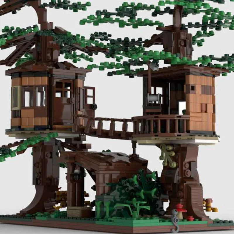 ใหม่ 970PCS Tree House E-Wok Village DIY รุ่นการศึกษาไอเดียสร้างสรรค์เด็กอิฐของเล่นวันเกิดอาคารคริสต์มาสของขวัญบล็อก