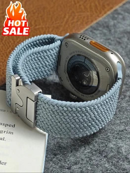 רצועת צניחה עבור Apple watch 10 Band 46mm 42mm 45mm 44mm 41mm צמיד מתולתל correa iWatch Series 9 8 SE 5 6 7 Ultra 2 49mm