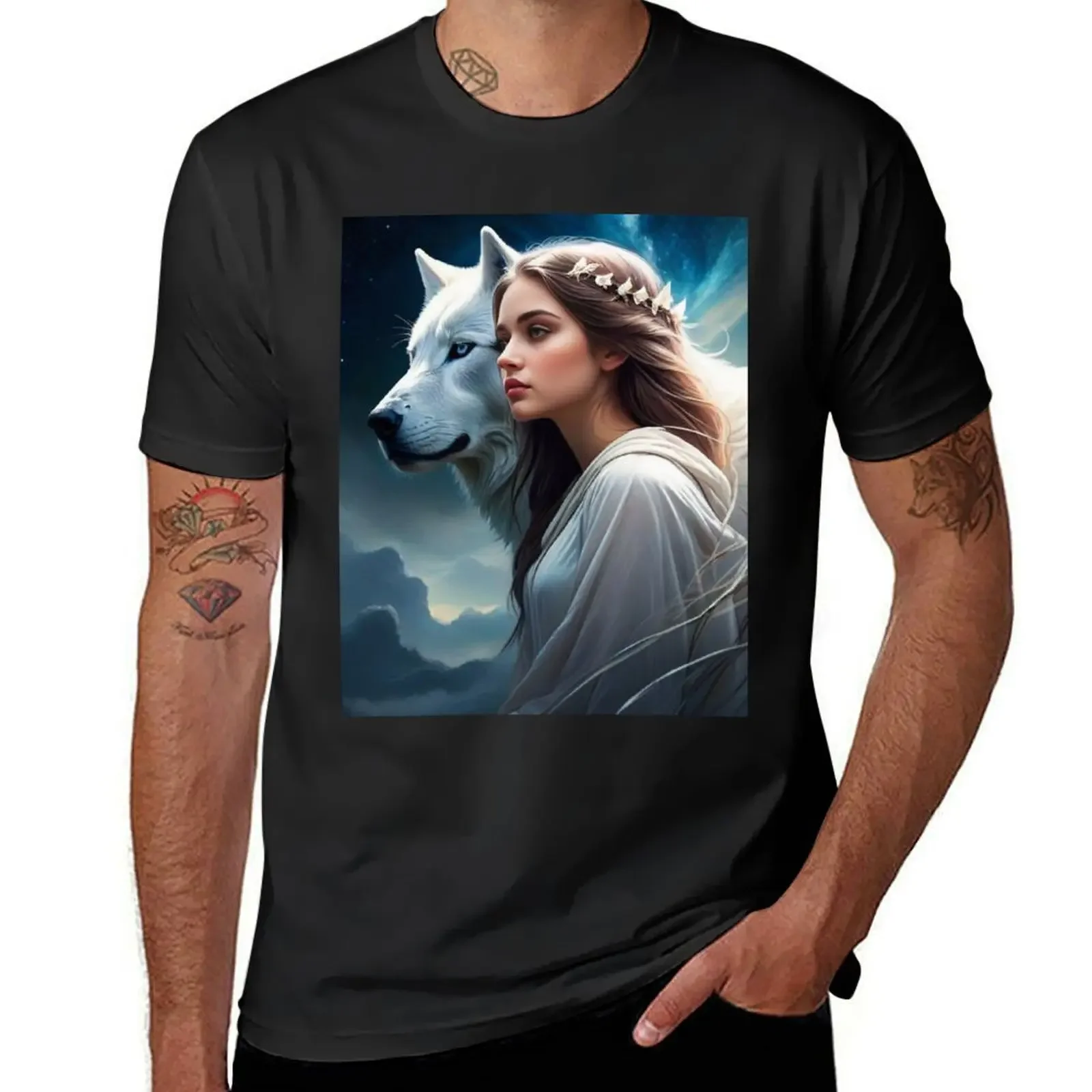 Mystic Wolf Vision: Nature-Inspired Apparel and Accessories T-Shirt plus sizes quick-drying heavyweight t shirts for men