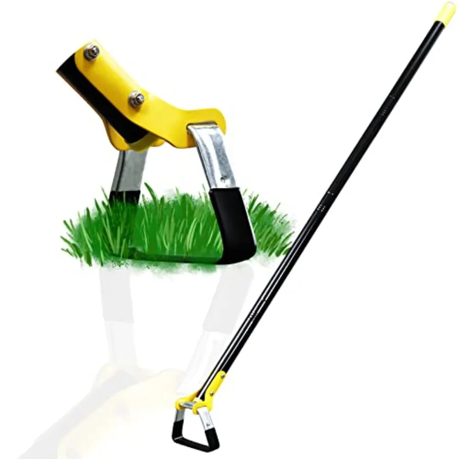 

Hoe Garden Tool - Scuffle Garden Hoes for Weeding Gardening Long Handle Heavy Duty - Adjustable Weeding Loop Stirrup Hoe Black