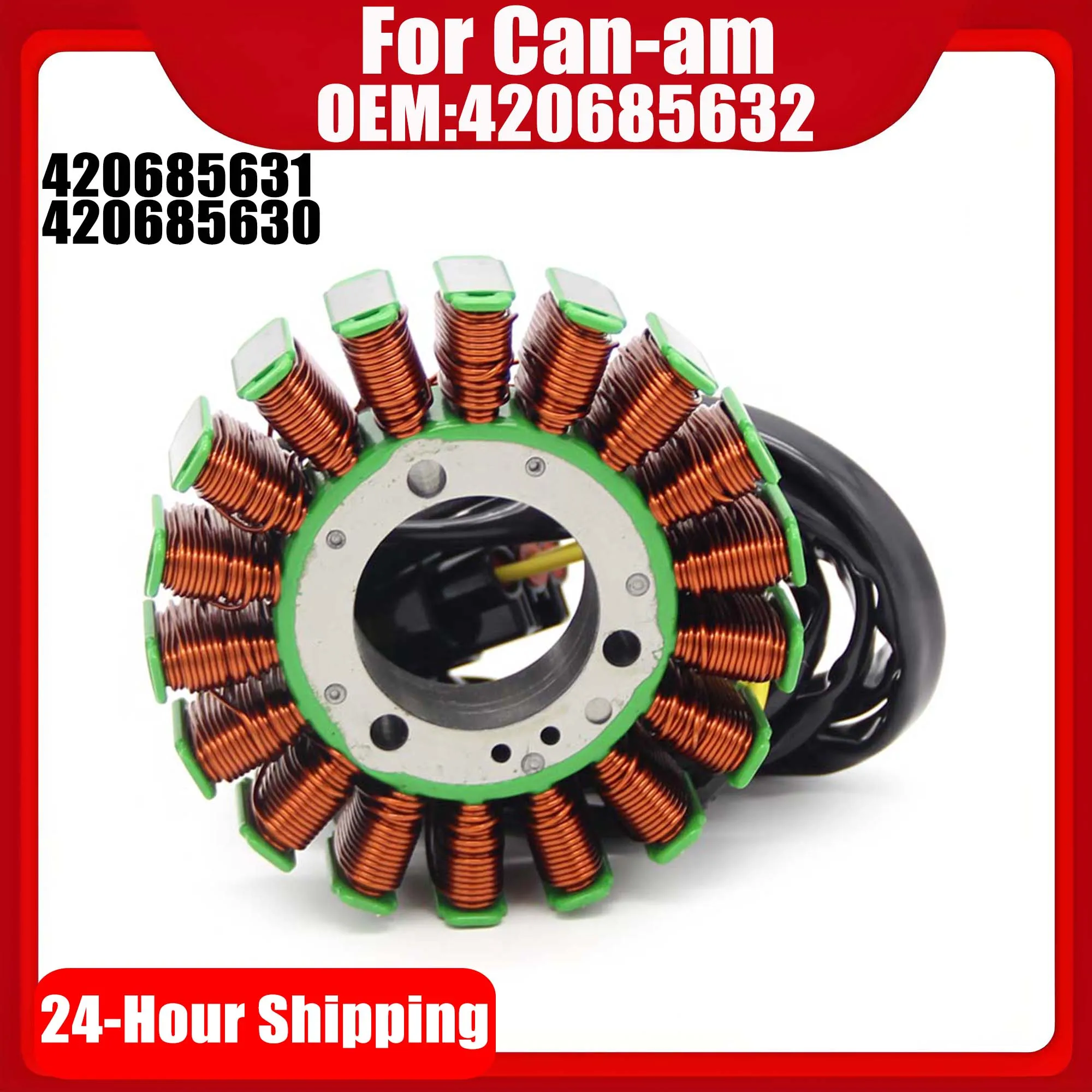 Generator Stator Coil For Can-am Outlander Commander Renegade Maverick Defender Traxter OEM 420685632 / 420685631 / 420685630