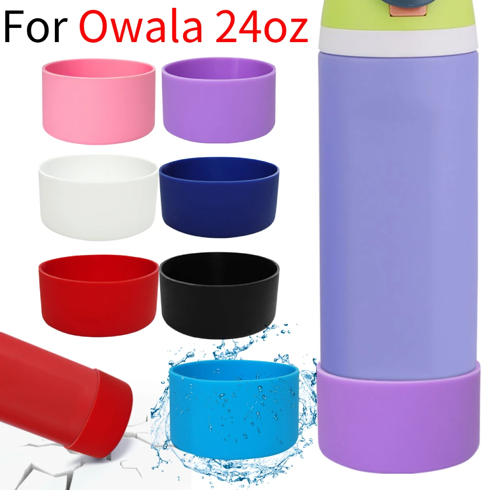 

Silicone Water Bottle Boot Anti-Slip Protective Sleeve Protective Bottom Base for Owala 24oz Water Bottle Accessory