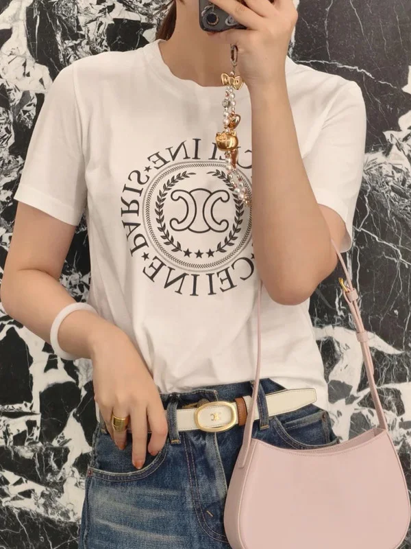 

Новая летняя белая футболка с коротким рукавом для женщин, свободного кроя, с круглым вырезом, из хлопка, повседневная, впитывающая пот, с креативным принтом