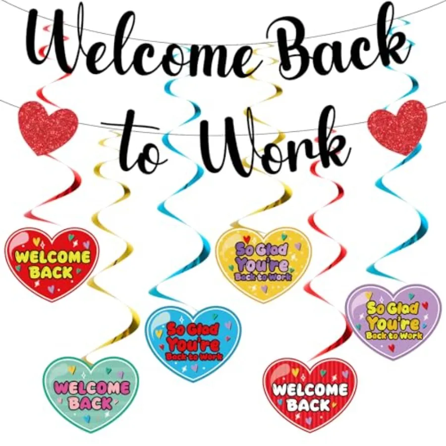 Welcome Back to Work Decoration Banner Set