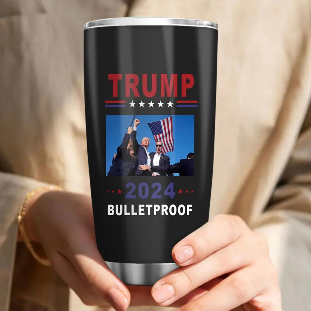 Coffee Cup Trump Supporter Stainless Steel Mug 2024 Gift for Republican Save America Again Drinking Cup Trump Election Mug