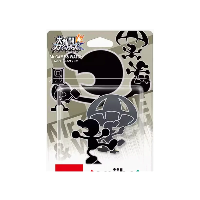 

Super Smash Bros Series Mr. Game & Watch Shadow Man Action Figure Classic Games Peripheral Collectible Model Boys Toy Retro Gift