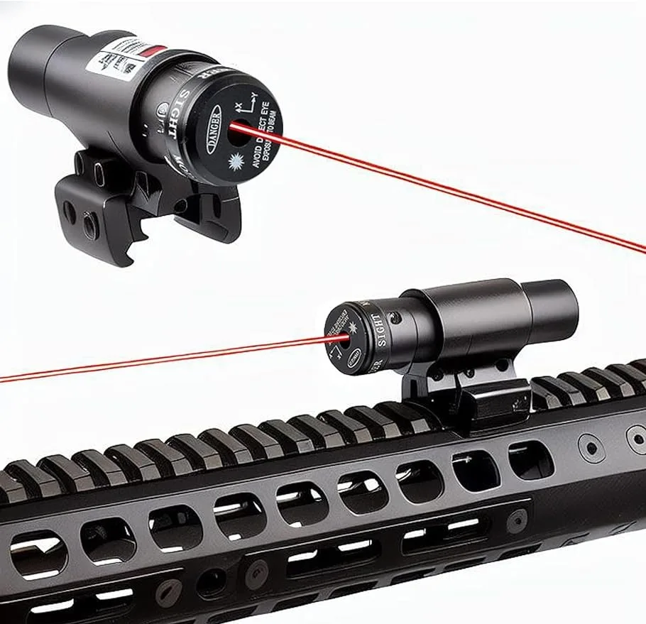 Tactical 655nm Red Dot Laser Sight Scope with Picatinny Weaver Rail 22mm Mount for Glock 17 19 20 21 22 23 30 31 32 Sd Laser